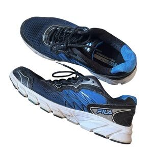 Fila Black and Blue Athletic Sneakers